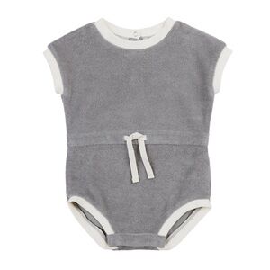 Quincy Mae Retro Romper - Lagoon, Size 0-3 Months